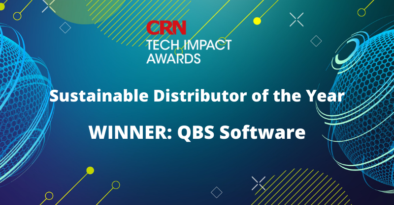 QBS Wins Sustainable Distributor Of The Year At CRN Tech Impact Awards